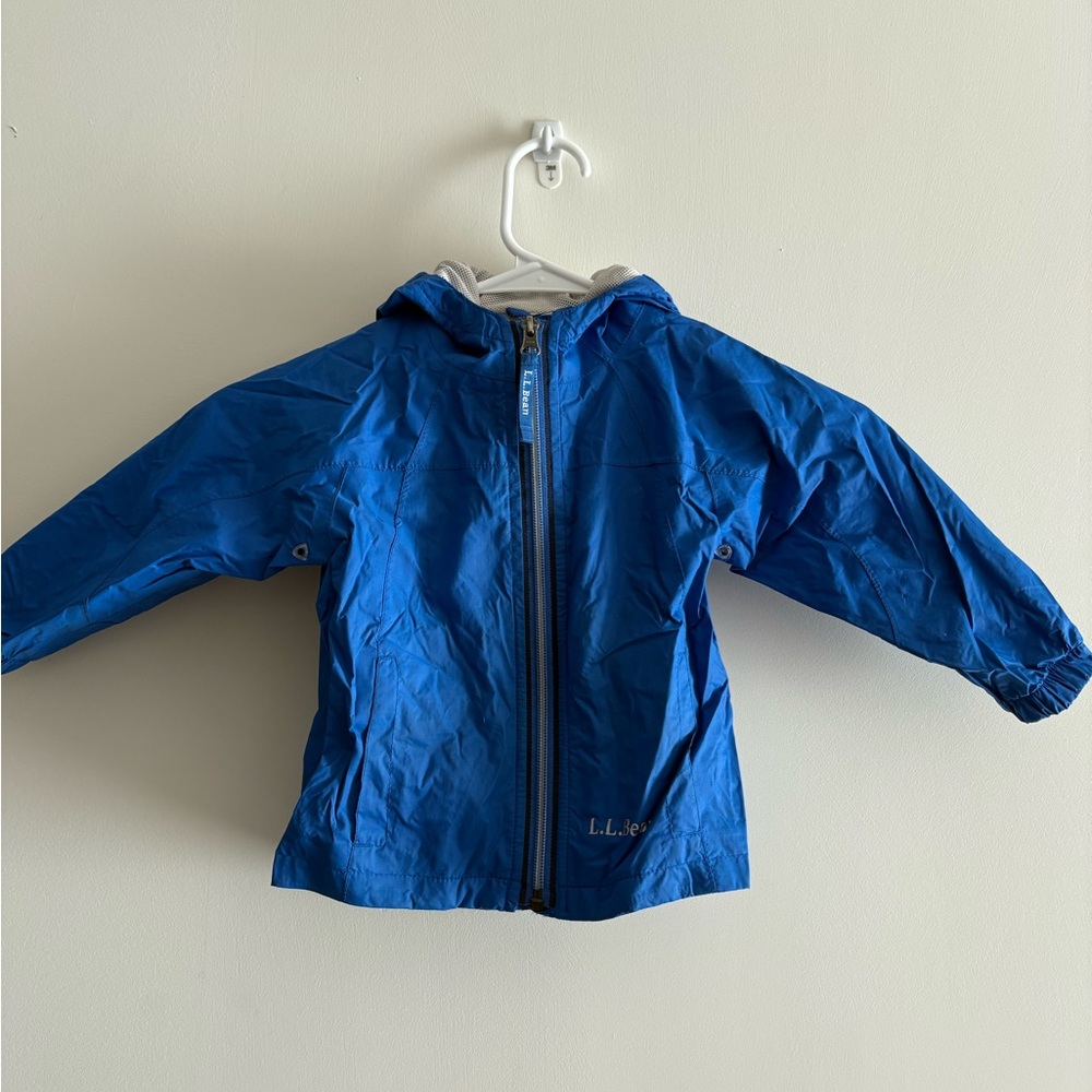 L.L. Bean Infant, Toddler Blue Rain Jacket, 12-18 Months